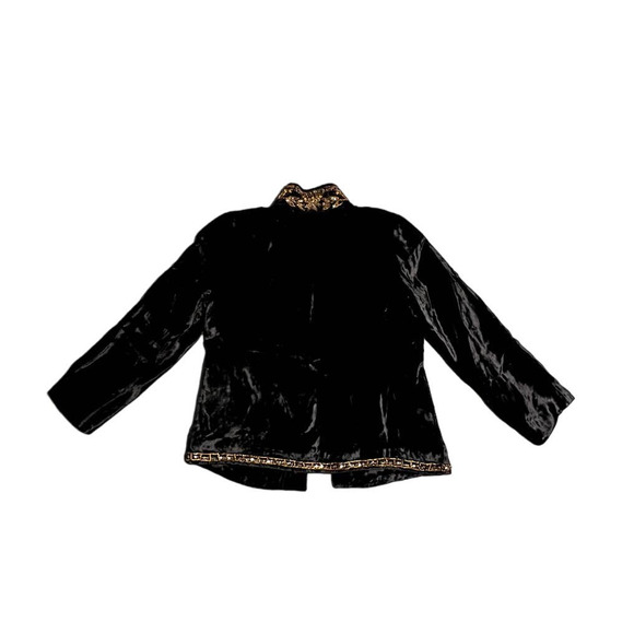 Soft Surroundings Velvet-like Military-Style Jacket - Size Small - Picture 2 of 7